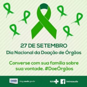 27/9 – Dia Nacional da Doação de Órgãos