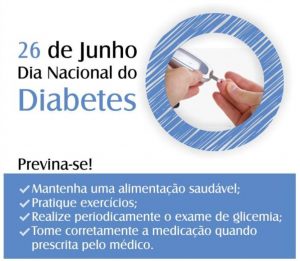 26/6 – Dia Nacional do Diabetes