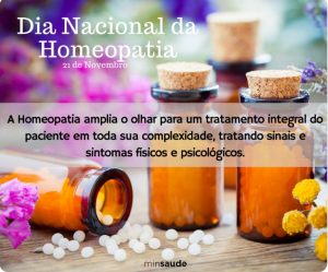 21/11 – Dia Nacional da Homeopatia