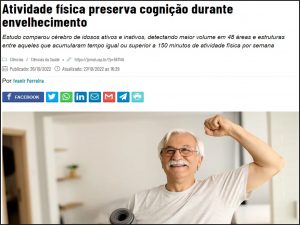 Atividade física preserva cognição durante envelhecimento