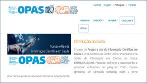 Acesso e Uso da Informação Científica em Saúde: curso online