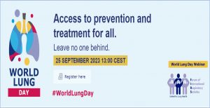 Acesso à prevenção e ao tratamento para todos. Não deixe ninguém para trás! 25/9 – Dia Mundial do Pulmão