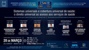 20/3: Seminário debate sistemas e coberturas universais de saúde