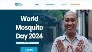 “Desafios globais, soluções locais” : 20/8 – Dia Mundial do Mosquito 